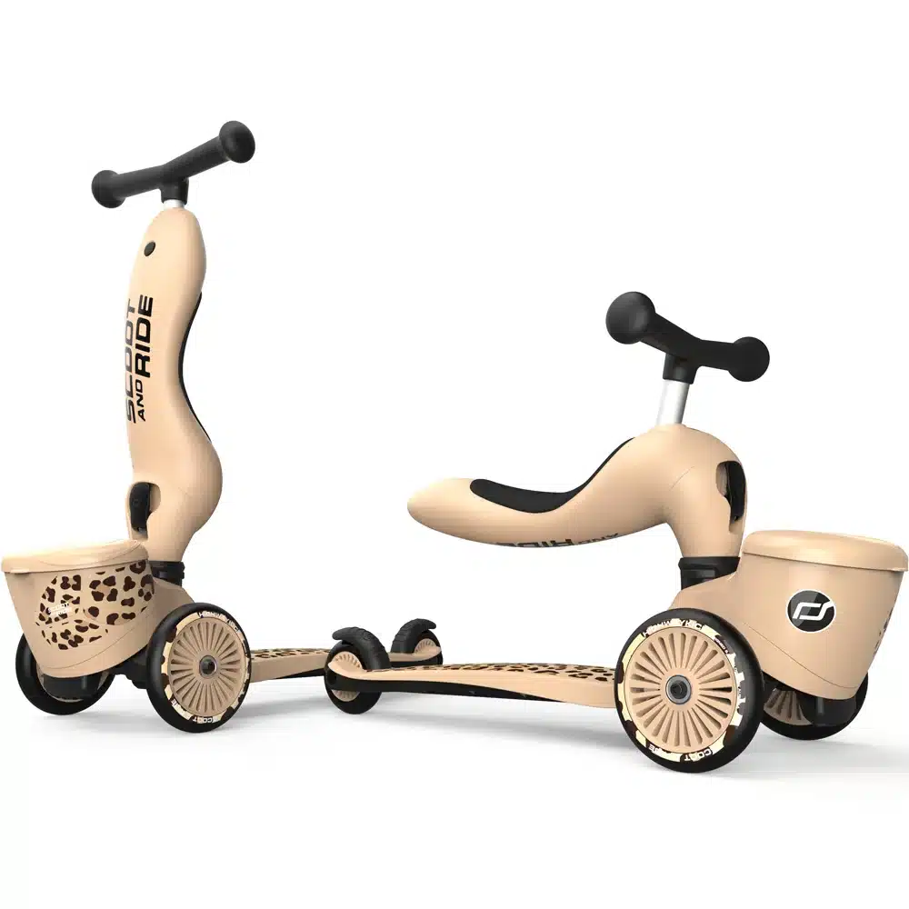 Trottinette 2en1 Highway Kick 1 Lifestyle Scoot And Ride Léopard