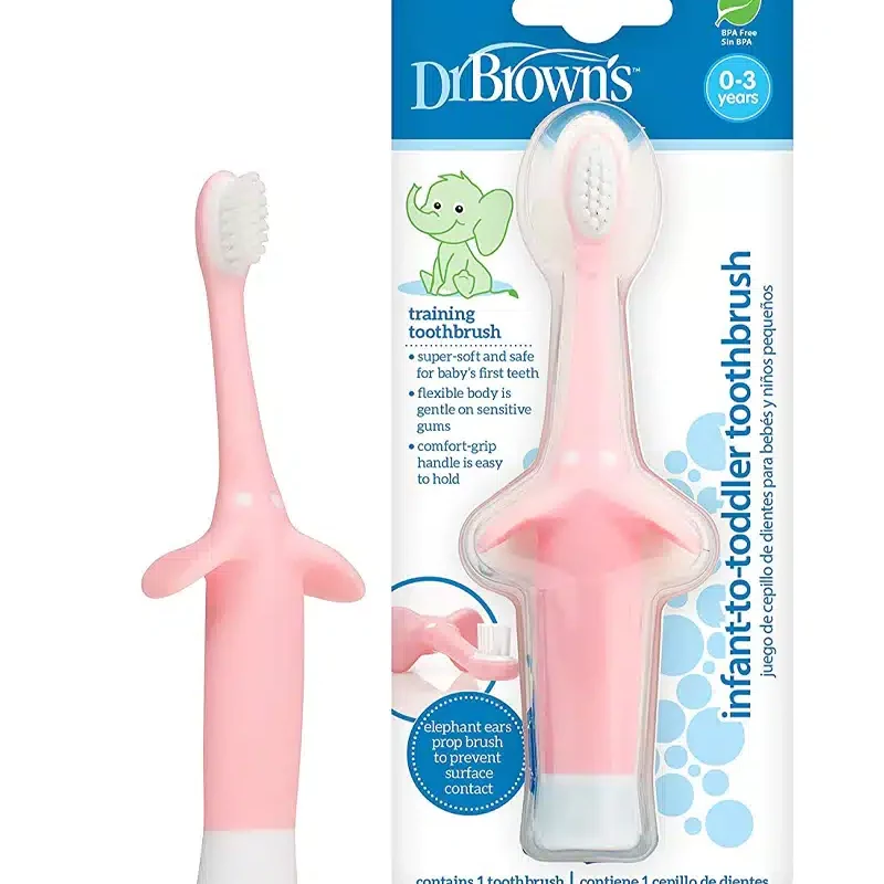 Dr. Brown's Brosse à dents 0-3A - Rose