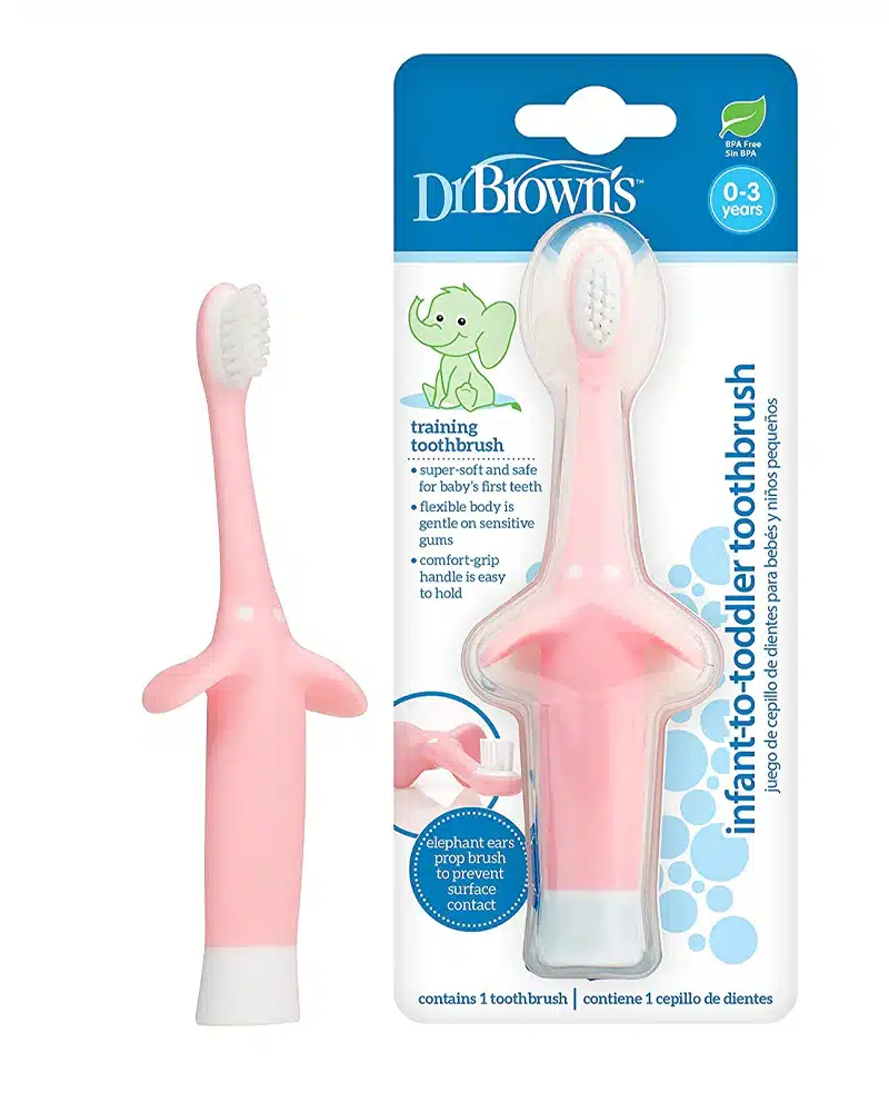Dr. Brown's Brosse à dents 0-3A - Rose