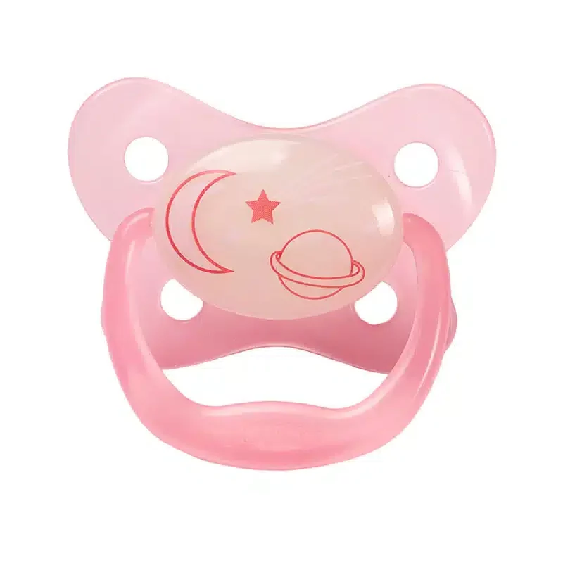 Dr. Brown's Pack de 2 Sucettes Glow in the Dark Stage2 6-18M - Rose
