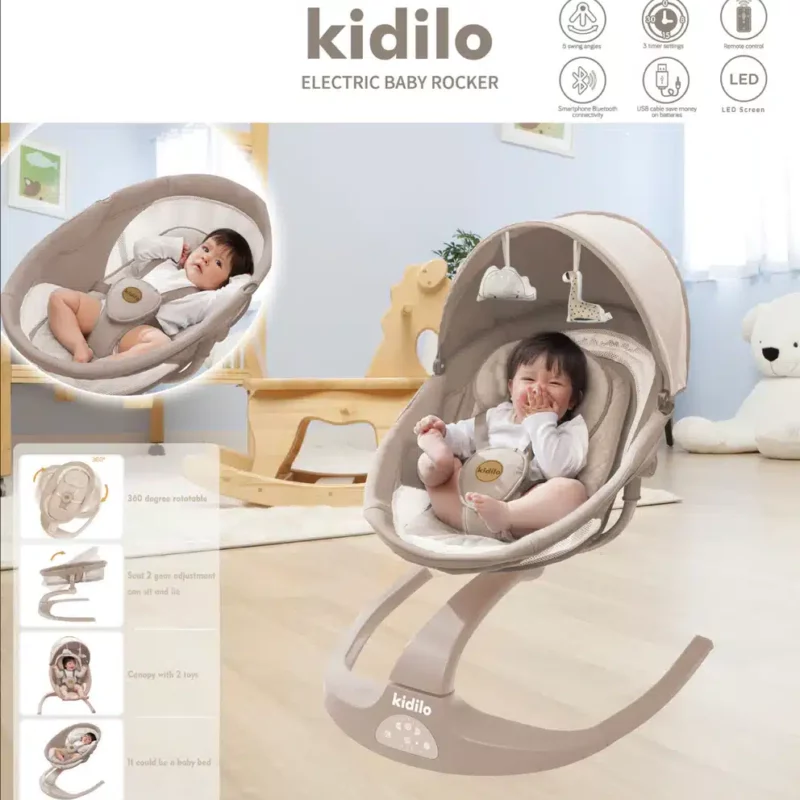 BALANÇOIRE ÉLECTRIQUE POUR BÉBÉ KIDILO