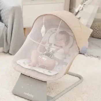 Balançoire de luxe electrique  4 en 1 – Cool Baby - Beige