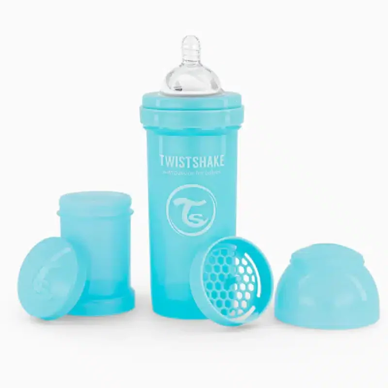 Biberon Anti-Colique Twistshake 260ml 2M+ - Bleu