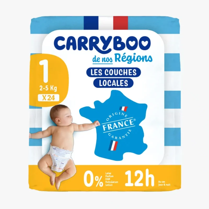 Couche Carryboo - Taille 1 (2-5 kg) x24