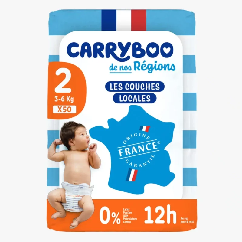Couche Carryboo - Taille 2 (3-6 kg) x50