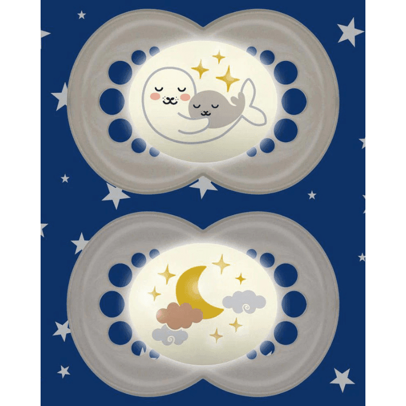 Sucette MAM Night Flow 6M+ Baleine