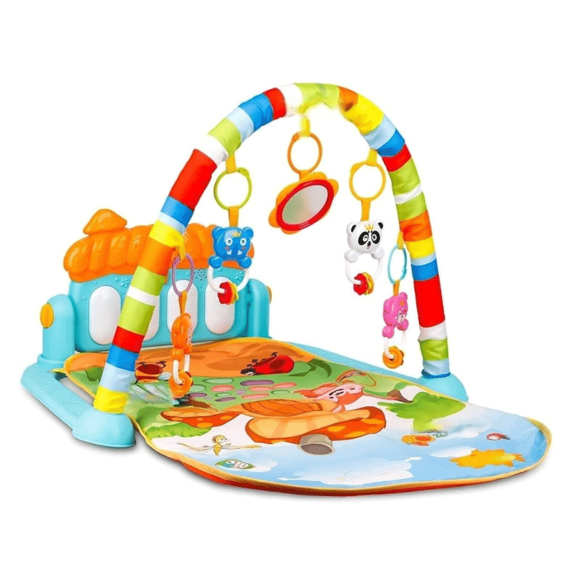 Tapis Piano éveil musical 3en1 bleu – Huanger