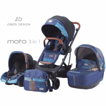 poussette 3en1 MOTO REBEL design Zibos