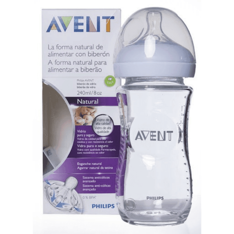Avent Biberon Natural en Verre anti-colique 1M+ 240 ml – Image 2