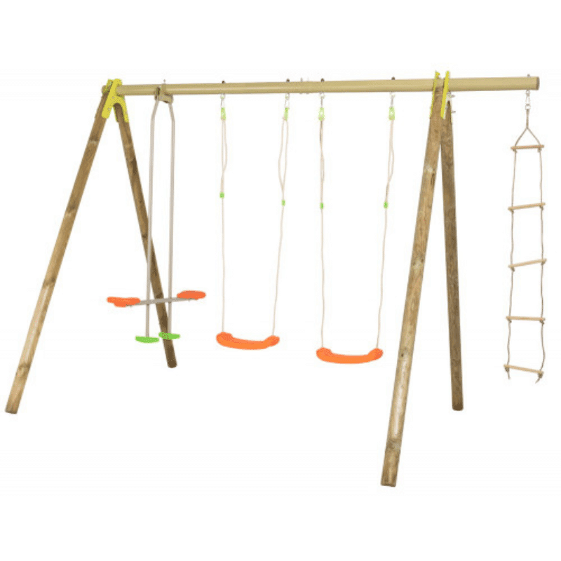 EXOTICA - 2 BALANÇOIRES + 1 FACE À FACE + 1 ÉCHELLE DE CORDE- Trigano