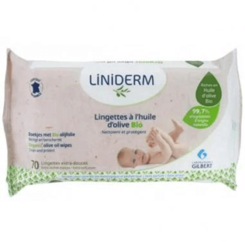 Lingettes à l'huile d'olives bio 70 unités - Gilbert