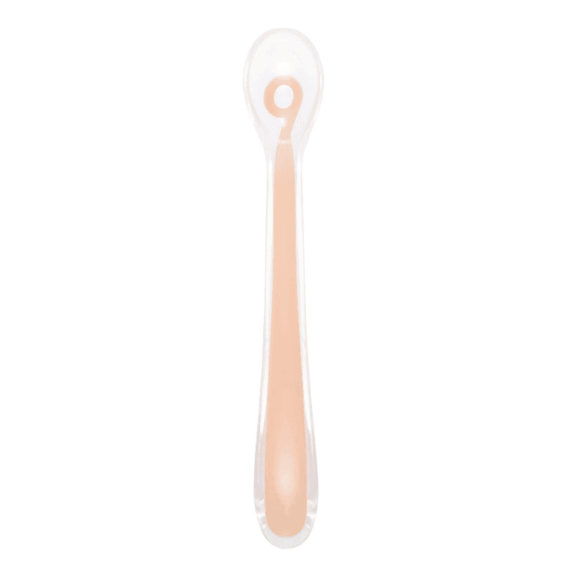 Cuillère Pour Bébé En Silicone 1er Âge Peach Babymoov