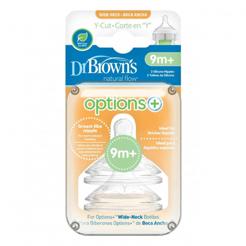 Dr Brown's 2 Tétines Cole Large 9mois+ Liquides Épais – Image 2