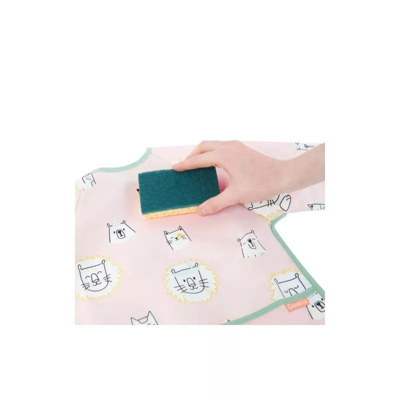 Bavoir Manches Longues Rose - Badabulle – Image 3