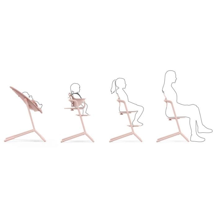 Chaise haute Lemo 3 en 1 Pearl Pink – Image 11