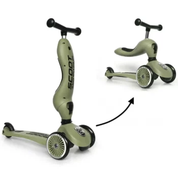 Trotinette 2-en-1 Highway Kick 1 Olive
