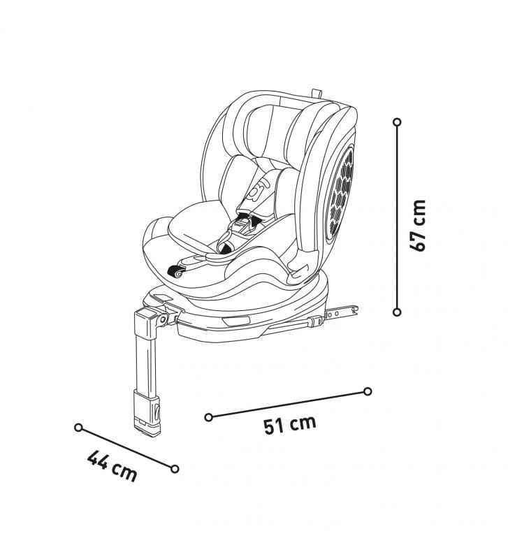 Siège auto I-Size Dickens Fix gris ASALVO – Image 6