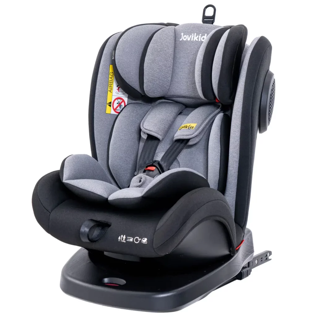 Angela isofix rotating car seat black image 1.webp