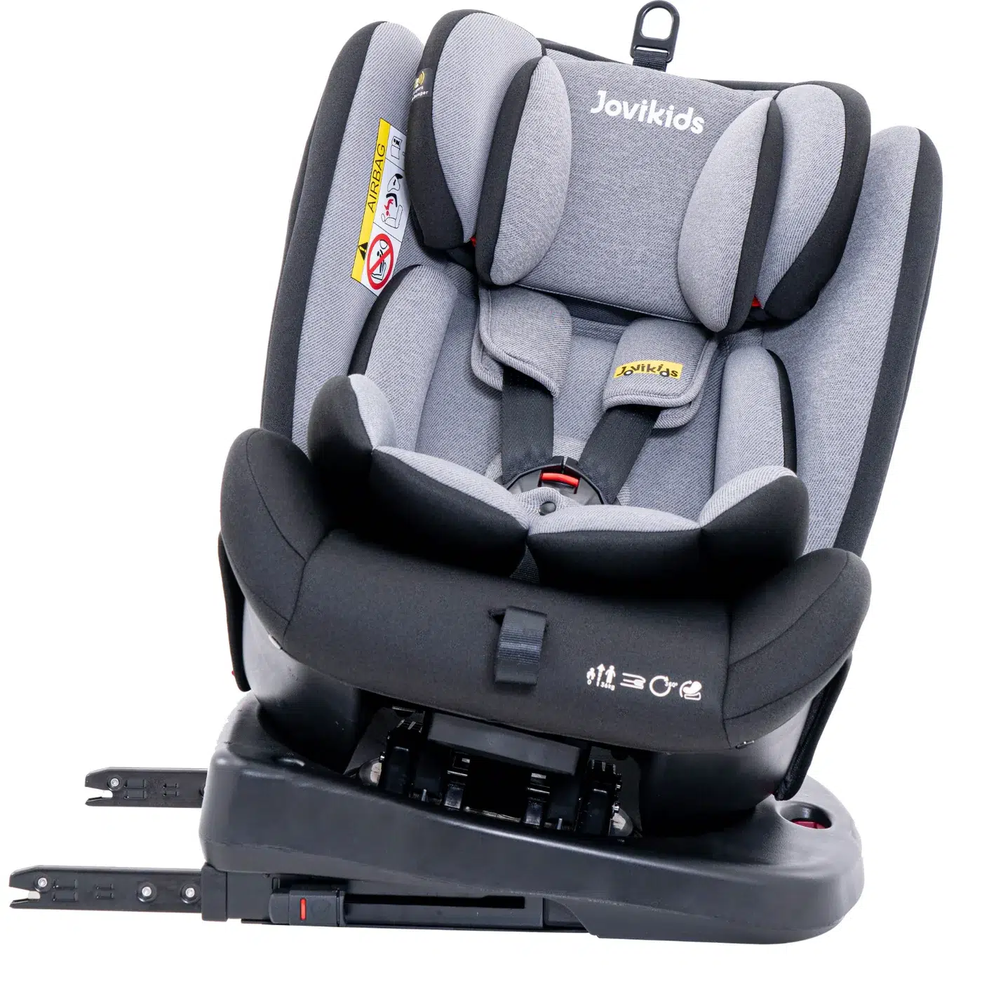 Angela isofix rotating car seat black image 3.webp