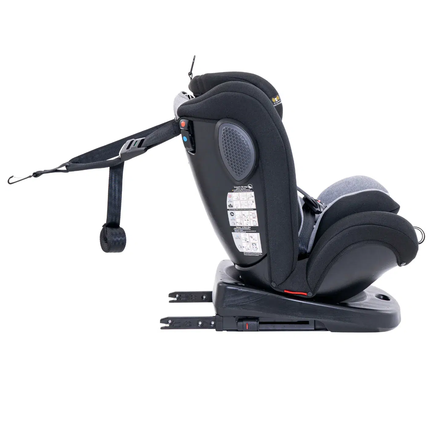 Angela isofix rotating car seat black image 4.webp