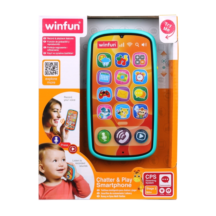 WINFUN – Téléphone Jouet Bébé Chatter & Play Smartphone