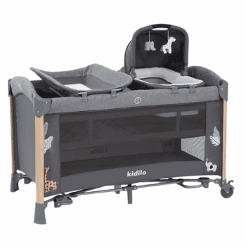 Kidilo berceau design moderne multifonctionnel gris 202510150318371.png