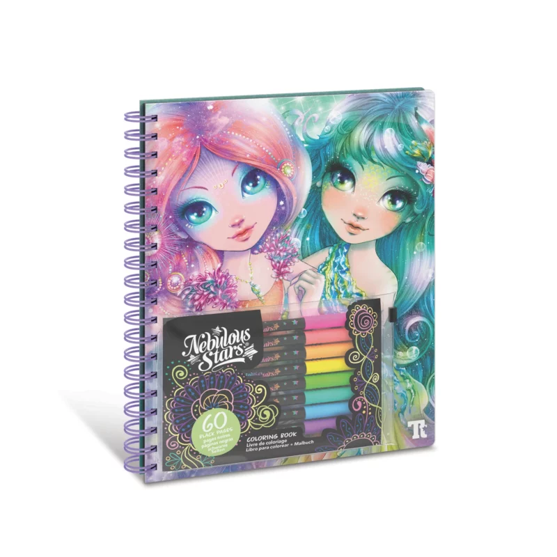 Livre de coloriage à pages noires (Encre néon)