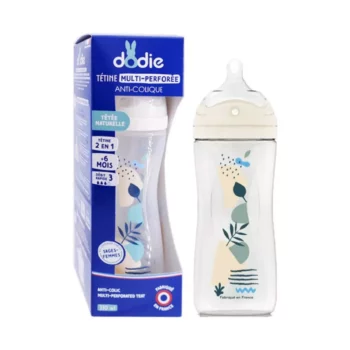 3700763510439 dodie biberon tetine multiperforee bleu a partir de 6 mois 330 ml 2x.webp