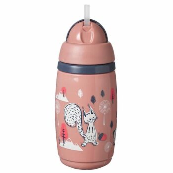 Tommee Tippee Tasse isotherme à paille déco rouge 266 ml