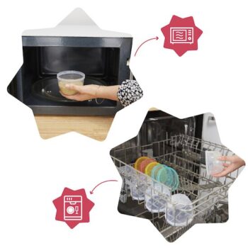 Badabulle Lot de 5 Pots de Conservation Babybowls 250ml Badabulle Lot de 5 Pots de Conservation Babybowls 250ml