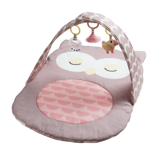 Hape Tapis d'éveil pliable chouette Rose