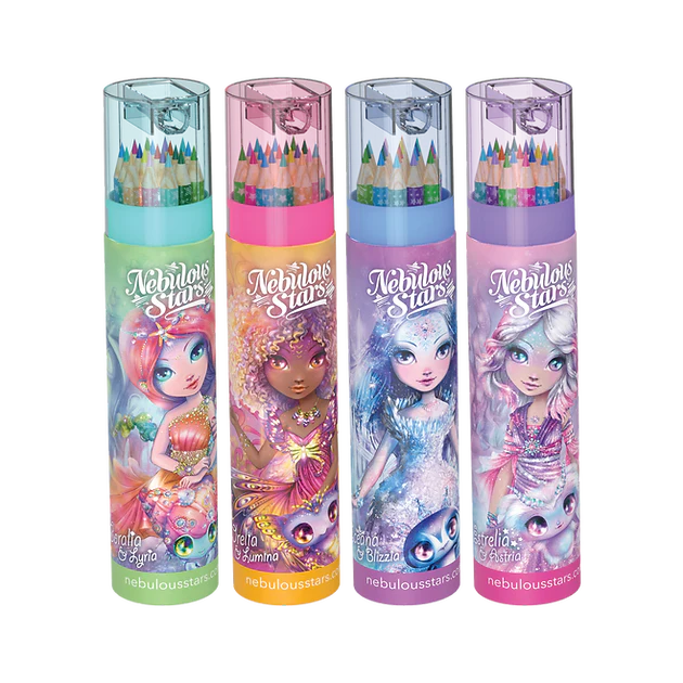 Tube de Crayons de Couleur et Crayon à Papier – Nebulous Stars