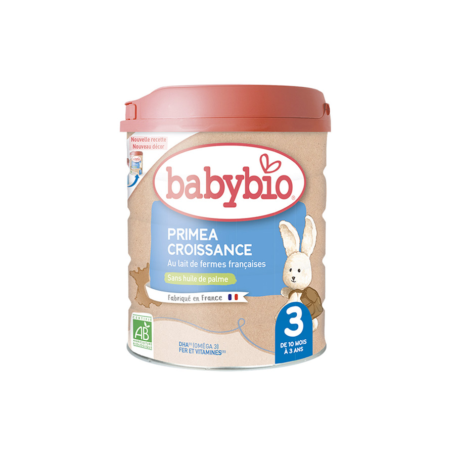 Babybio Lait en Poudre Primea 3 Bio 800g – (+10mois)