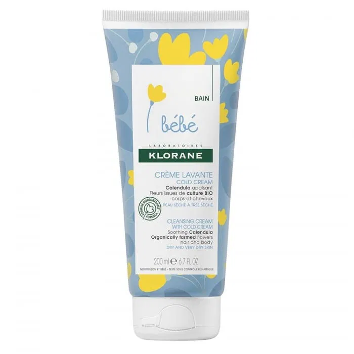 Klorane Bébé Crème Lavante Cold Cream 200ml