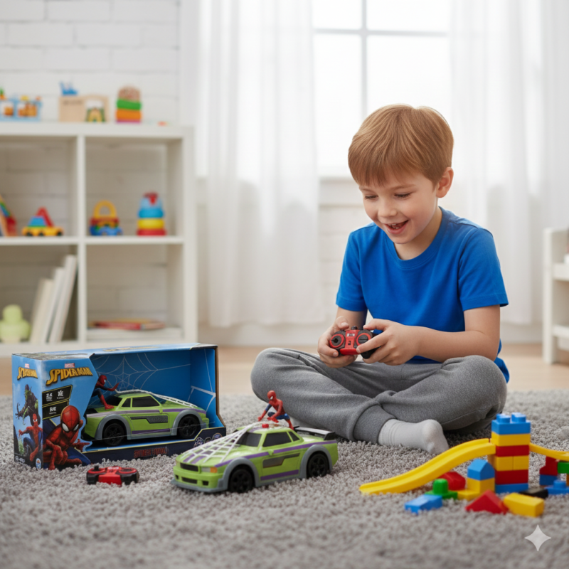 Voiture Spider-Man RC Tremblante – Télécommandé