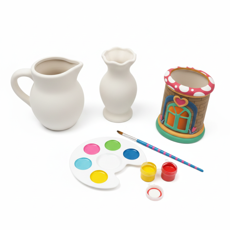 Set Peinture Céramique DIY – Jouet Créatif Enfant 4-8 Ans