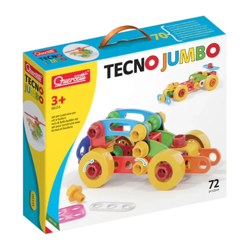 Quercetti Jeu de Montage Techno Jumbo – 3A+