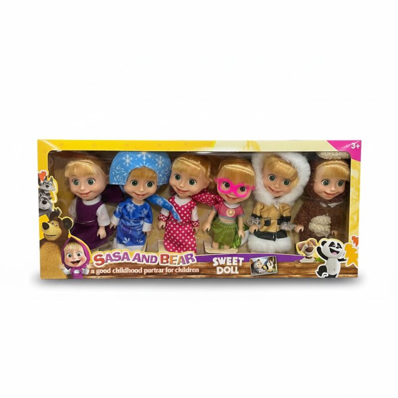 Set de 6 Poupées Masha et Michka