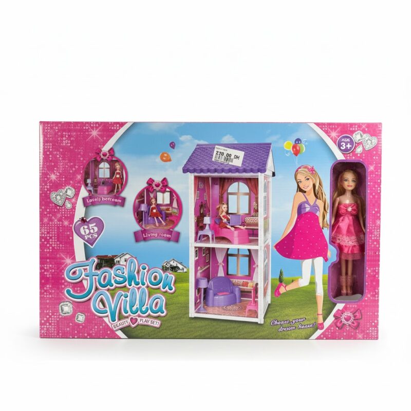 Fashion Villa – Maison de Poupée 65 Pièces