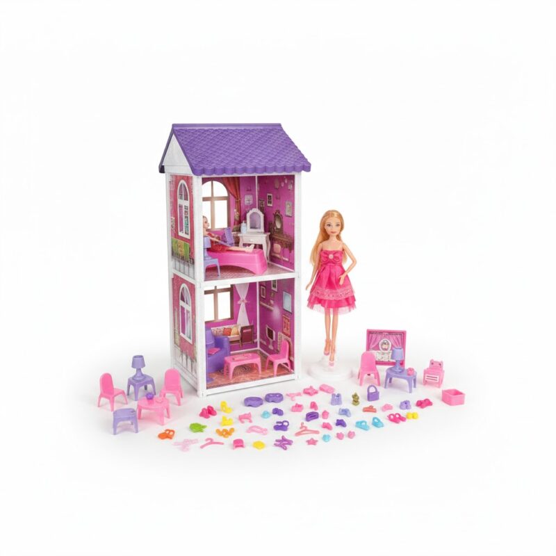 Fashion Villa – Maison de Poupée 65 Pièces