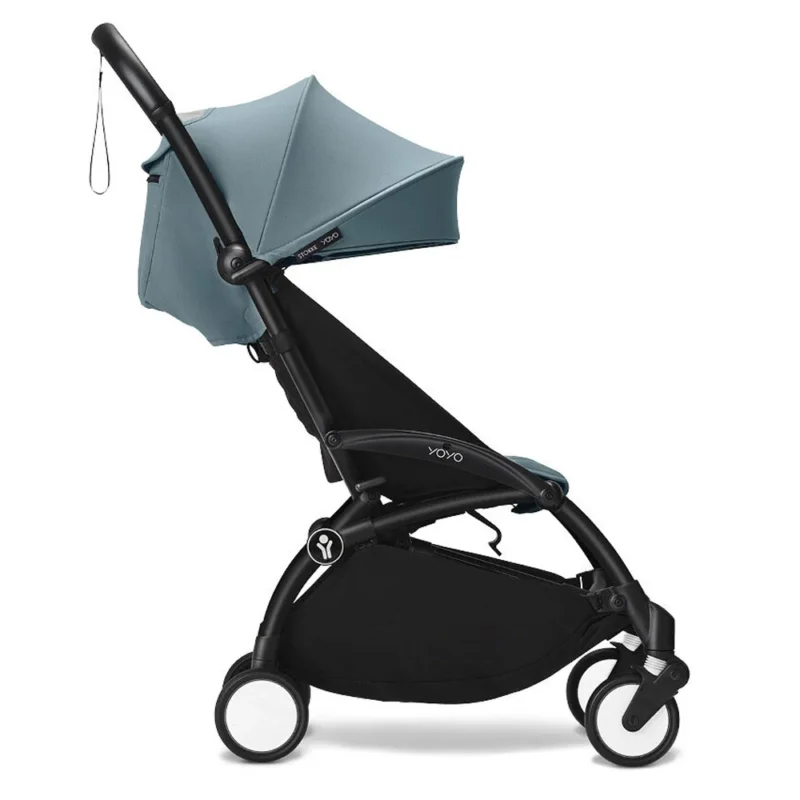 Poussette Stokke® YOYO³ 6M+ Cadre Noir – Aqua