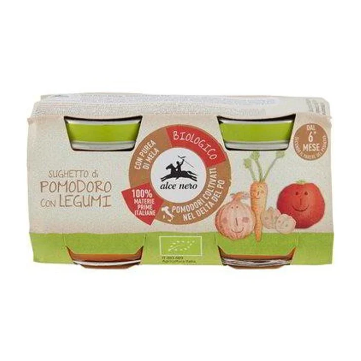 Alce Nero Sauce Tomate avec Légumes 2x80g