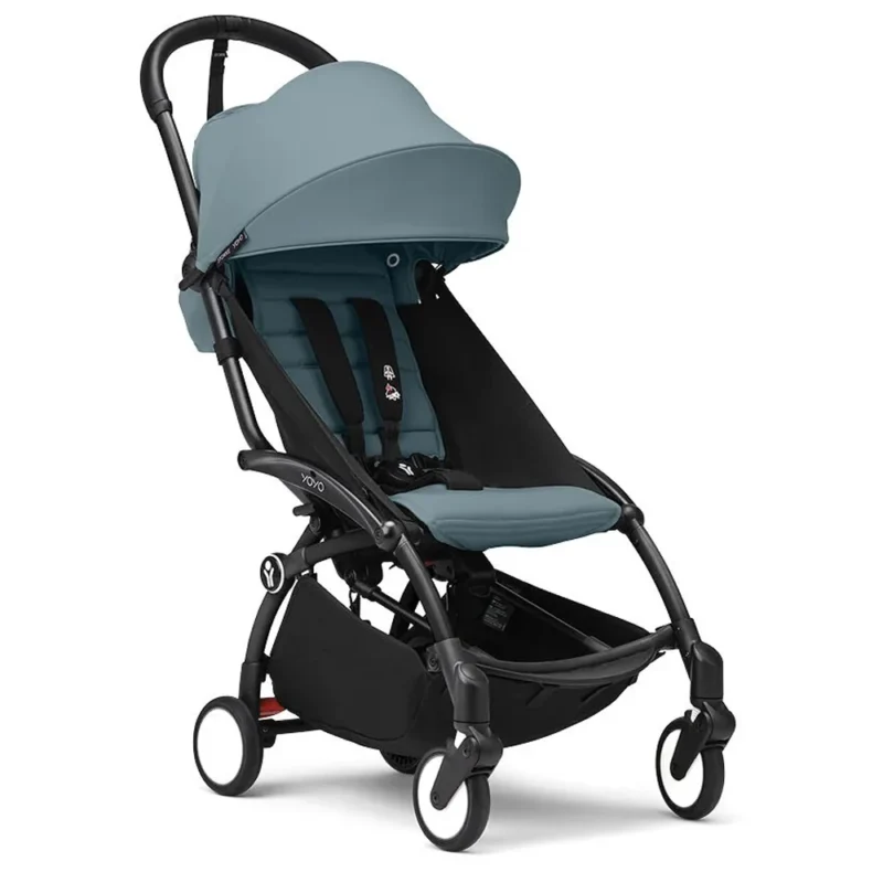 Poussette Stokke® YOYO³ 6M+ Cadre Noir – Aqua
