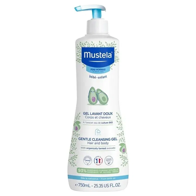 Mustela Gel Lavant Doux Avocat Bébé 750ml