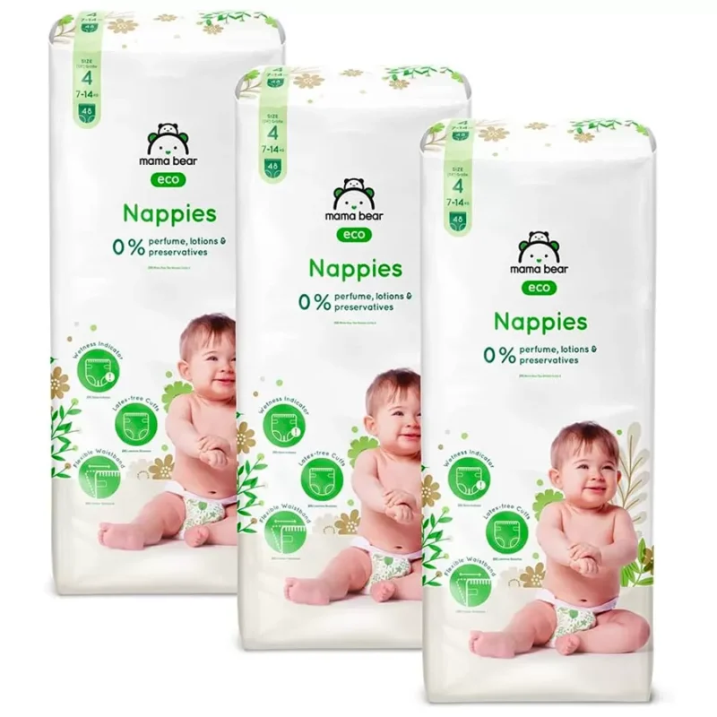 Nappies Mama Bear Eco Bébé T4 (7-14 kg) x48