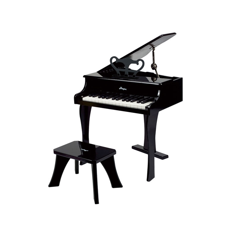 Grand Piano Deluxe Noir en bois Hape