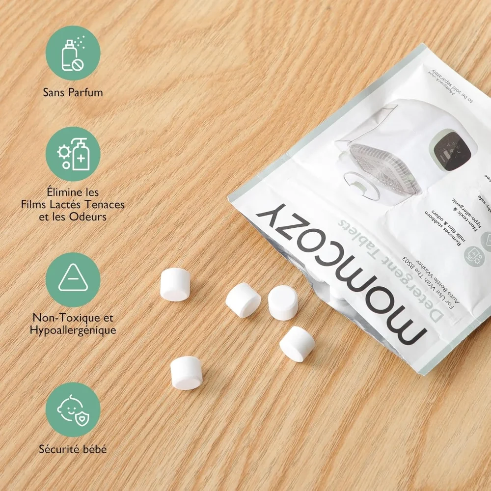 Pastilles Détergentes Momcozy 120 Comprimés