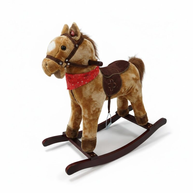 cheval à bascule pour bébés avec musique apportera confort et joie aux bébés. Ce jouet à bascule doux sera certainement le jouet préféré de votre bébé. Votre petit profitera d’heures « d’équitation dans la ferme » sur ce cheval à bascule. Le siège du jouet à bascule est bien rembourré pour un confort optimal. Le corps en peluche douce est parfait pour les enfants à câliner. Convient aux en enfant de 2 ans jusqu'à 5ans