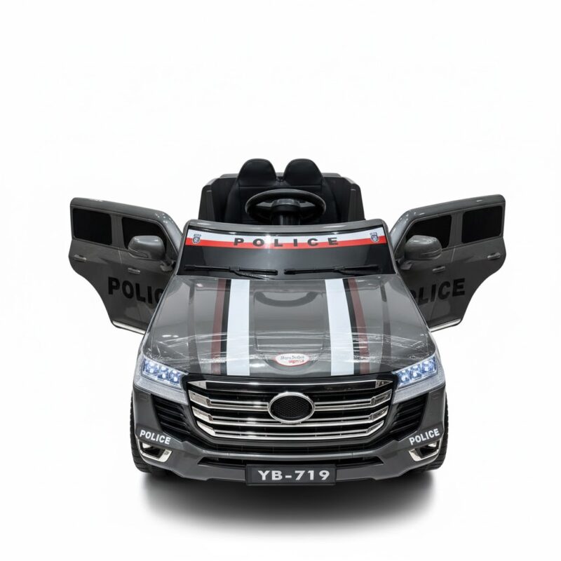 Voiture Électrique TOYOTA Police Grande Taille 12V – Gris