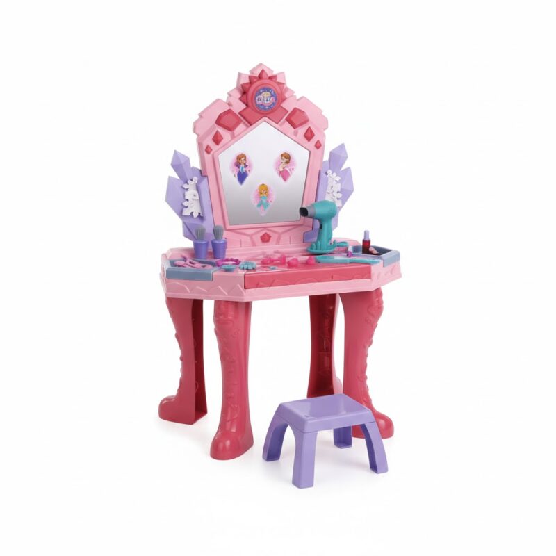 Coiffeuse Enfant Rose Lumière & Musique